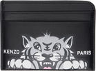Kenzo Black Kenzo Paris 'Kenzo Varsity' Leather Card Holder