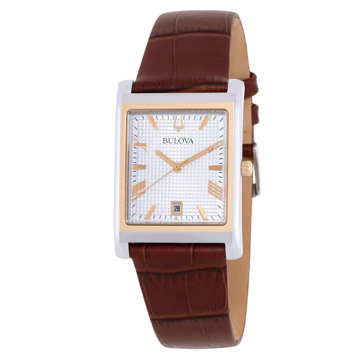 Photo: Bulova Sutton Quartz Silver Dial Mens Watch 98B430