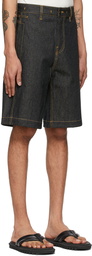 Jacquemus Navy 'Le Short de Nimes' Shorts