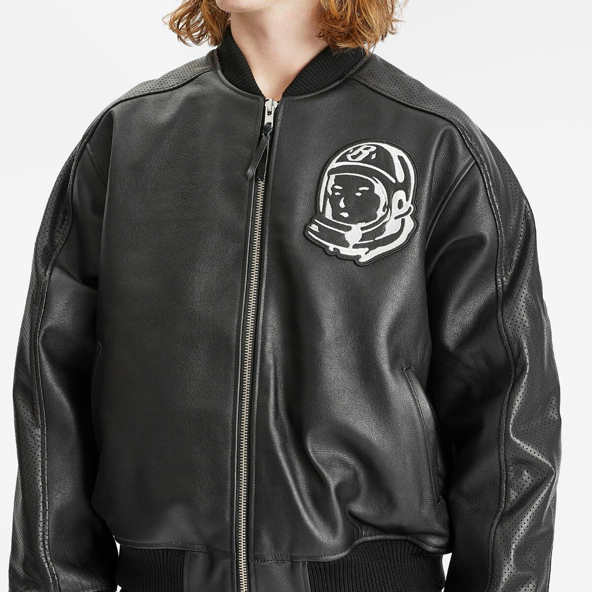 Billionaire Boys Club Men's OG Astro Leather Bomber Jacket in Black
