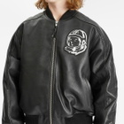 Billionaire Boys Club Men's OG Astro Leather Bomber Jacket in Black