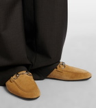 Gucci Jordaan Horsebit suede loafers