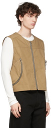 Phlemuns SSENSE Exclusive Beige Multi Detachable Pocket Vest