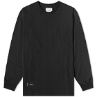 WTAPS Men's Long Sleeve Ingredients T-Shirt in Black