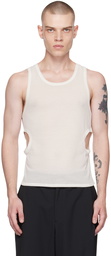 Maiden Name White David Tank Top