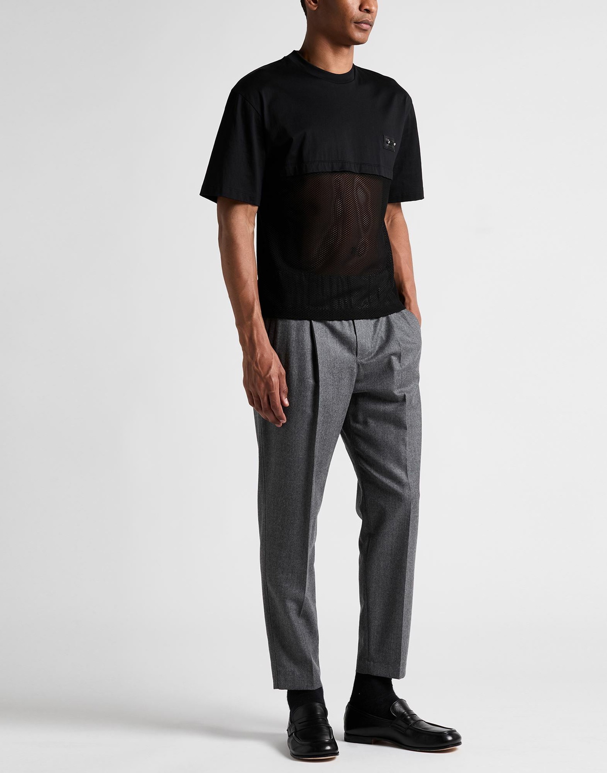 Neil Barrett Mens T-shirt in Black