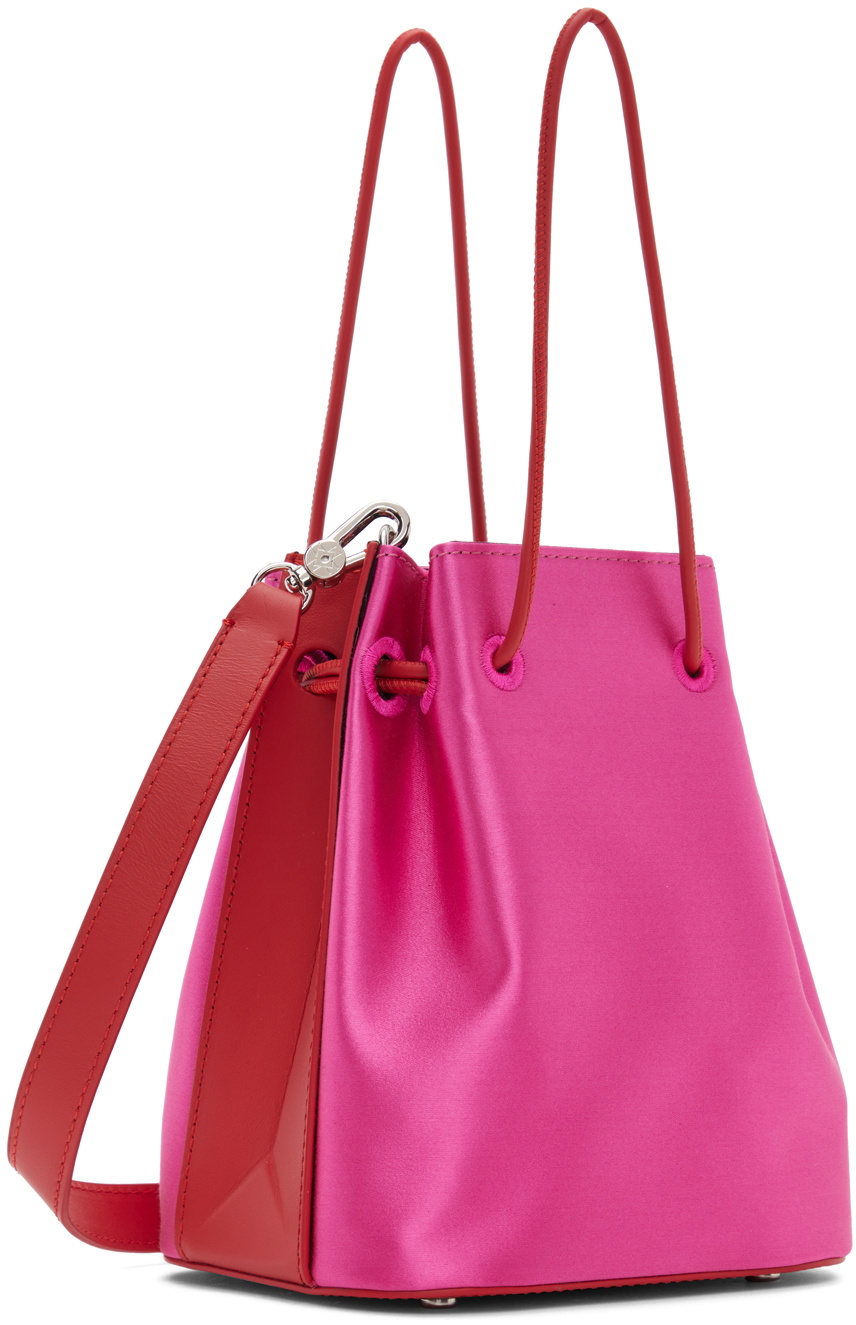 Medea Pink & Red Mini Bucket Bag