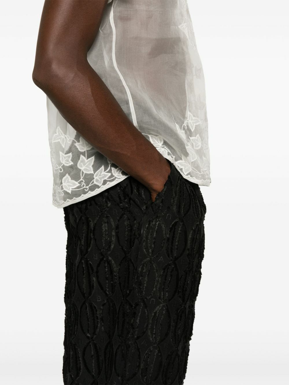 Labrum London Jacquard Straight Trousers
