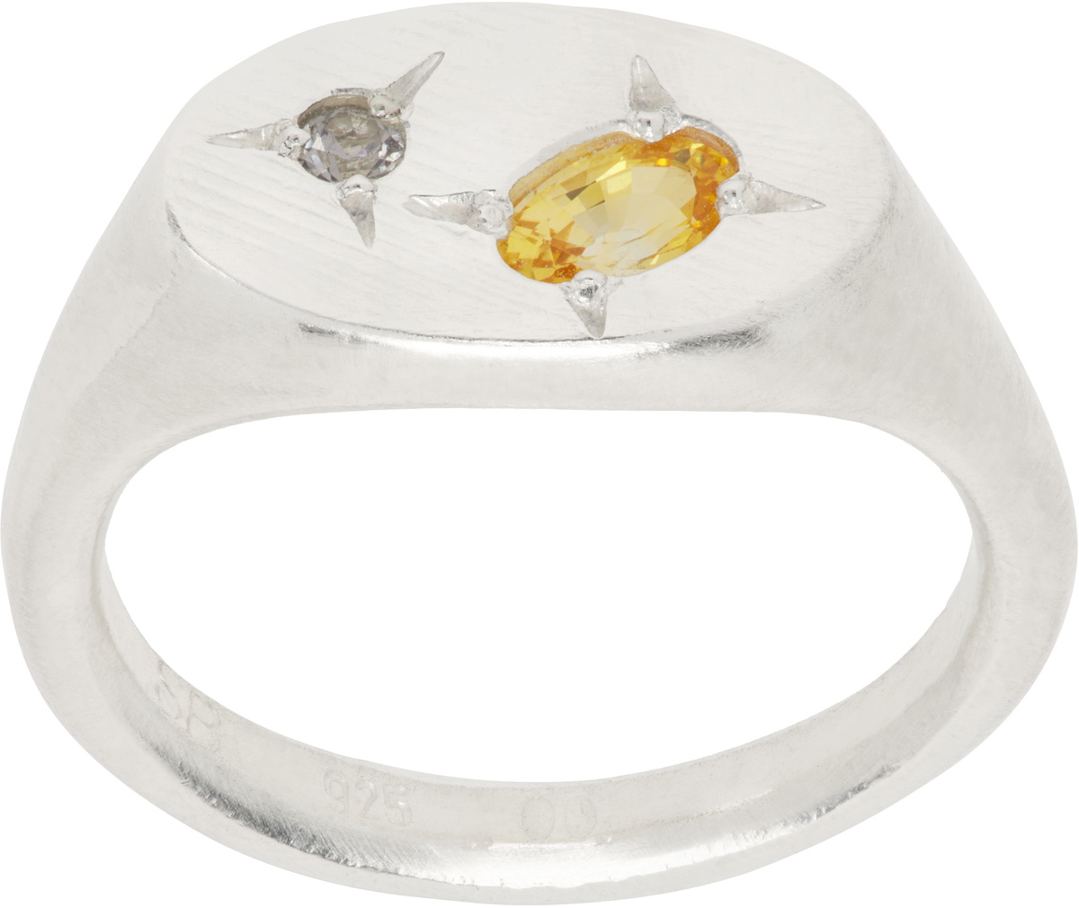 Seb Brown Yellow Gold Topaz Serpent Ring Seb Brown