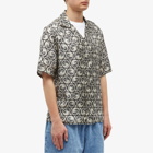 Off-White Men's Moon Vacation Shirt in Ivory/Black