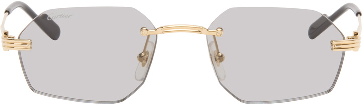 Photo: Cartier Gold 'Première de Cartier' Sunglasses
