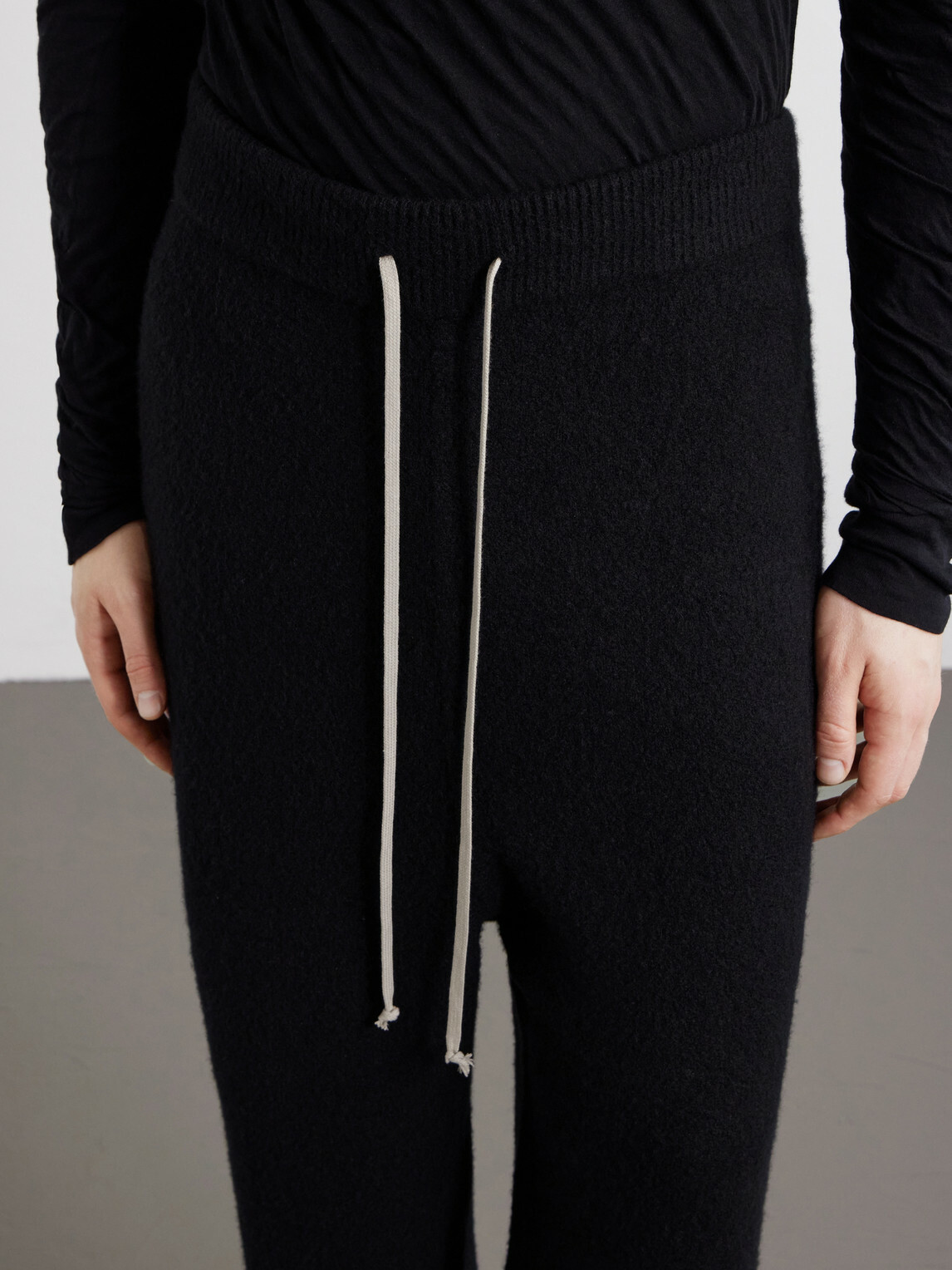 Rick Owens - Straight-Leg Knitted Cashmere-Blend Sweatpants - Black