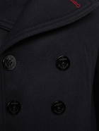 DSQUARED2 Felted Wool Blend Sailor Peacoat