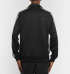 Needles - Glittered Webbing-Trimmed Tech-Jersey Track Jacket - Black