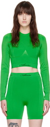 AMIRI Green Jacquard Top