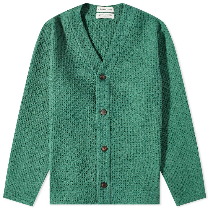Photo: A Kind of Guise Men's Kura Cardigan in Dried Cilantro