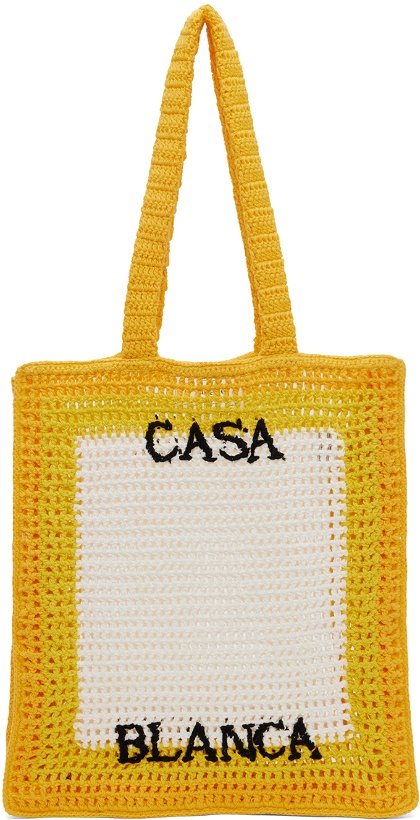 Photo: Casablanca Yellow Crochet Tote