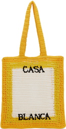 Casablanca Yellow Crochet Tote