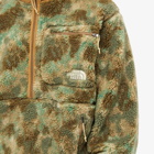 The North Face Men's Extreme Pile Fleece Jacket in Military Olive Stippled Camo Print