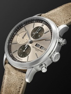 Baume & Mercier - Classima Automatic Chronograph 42mm Stainless Steel and Suede Watch, Ref. No. 10782