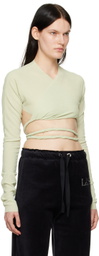 Ludovic de Saint Sernin Green Cache Cœur Long Sleeve T-Shirt