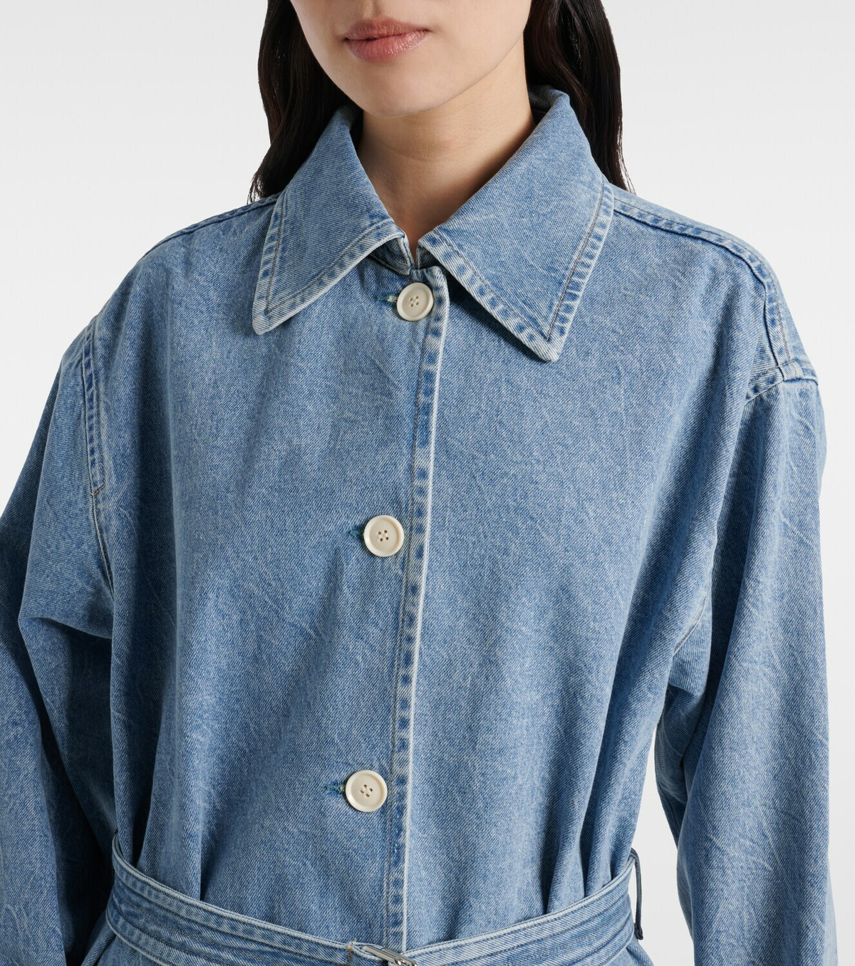 Agolde Denim wrap coat