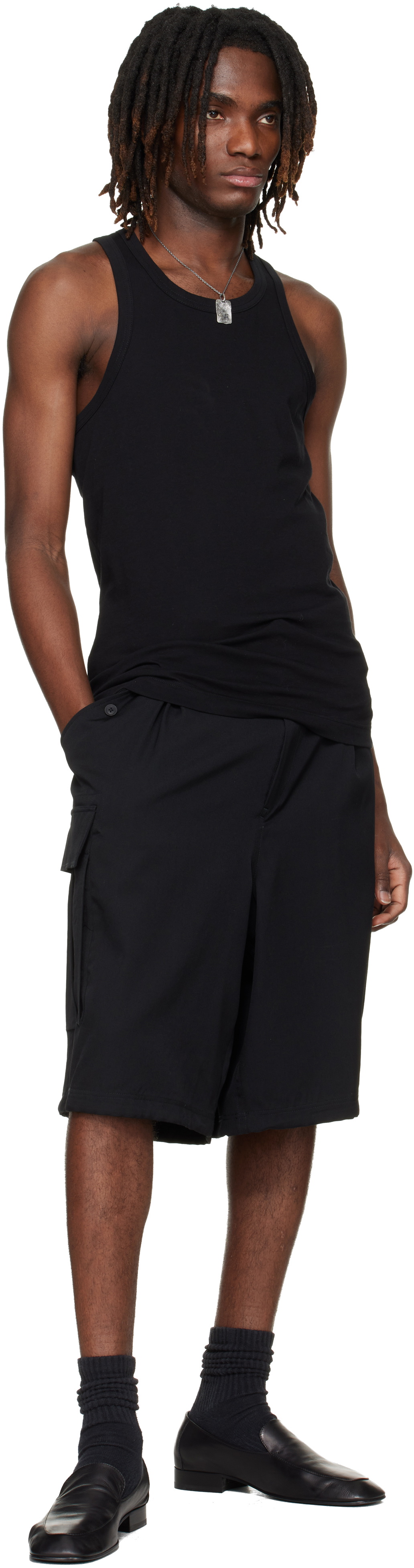 YOHJI YAMAMOTO Black Ultima PS Tank Top