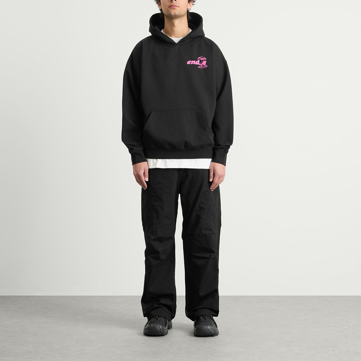 END. Coastal Board Repairs Hoody in Black