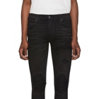 Amiri Black Tonal Patch Jeans