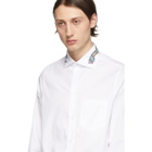Gucci White Dragon Collar Shirt