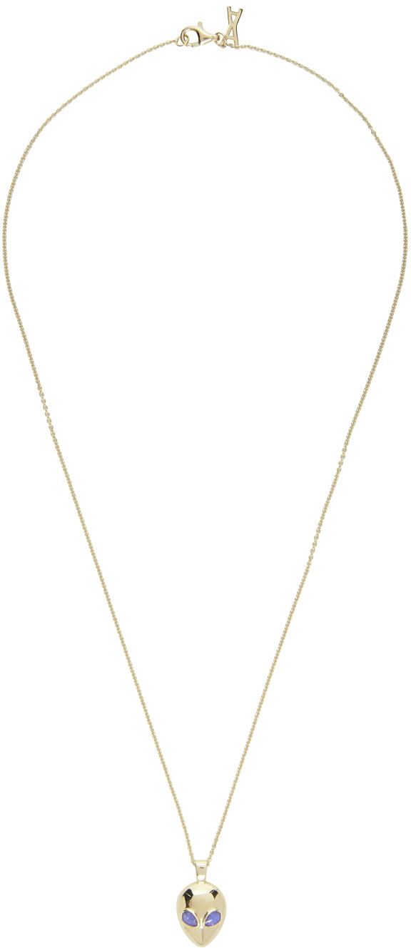 Alina Abegg Gold & Purple Alien Necklace