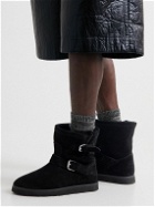 KENZO - Kenzocozy Shearling-Lined Suede Boots - Black