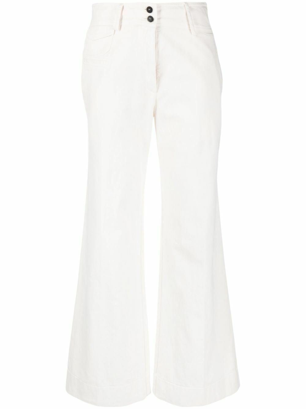 FORTE FORTE - High-waisted Cotton Twill Trousers