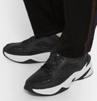 Nike - M2K Tekno Leather, Nylon and Mesh Sneakers - Men - Black