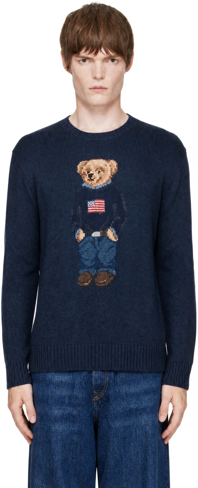 Polo Ralph Lauren Navy Polo Bear Sweater