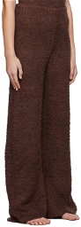 SKIMS Brown Cozy Knit Lounge Pants