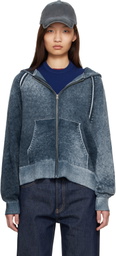 Acne Studios Navy Zipper Hoodie