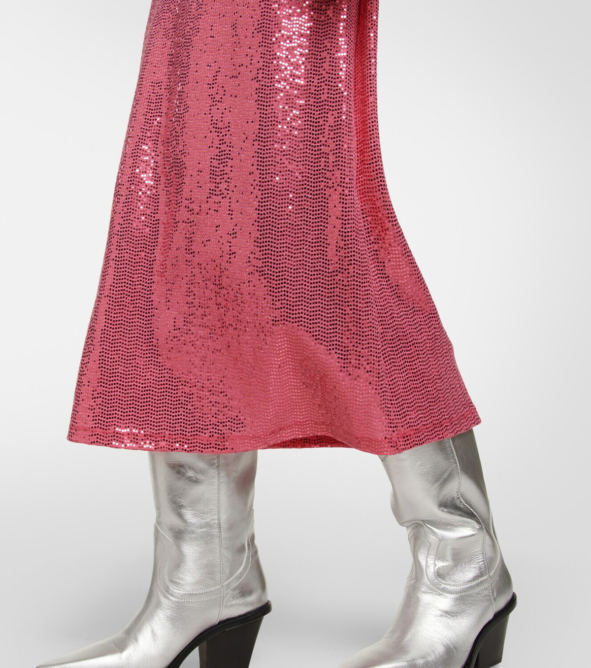 Dodo Bar Or Sequined slip midi dress