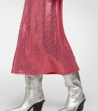 Dodo Bar Or Sequined slip midi dress