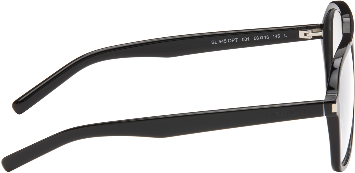 Saint Laurent Black SL 545 Corner Angle Optical Frame Glasses
