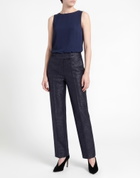 Peserico Womens Pants in Midnight blue