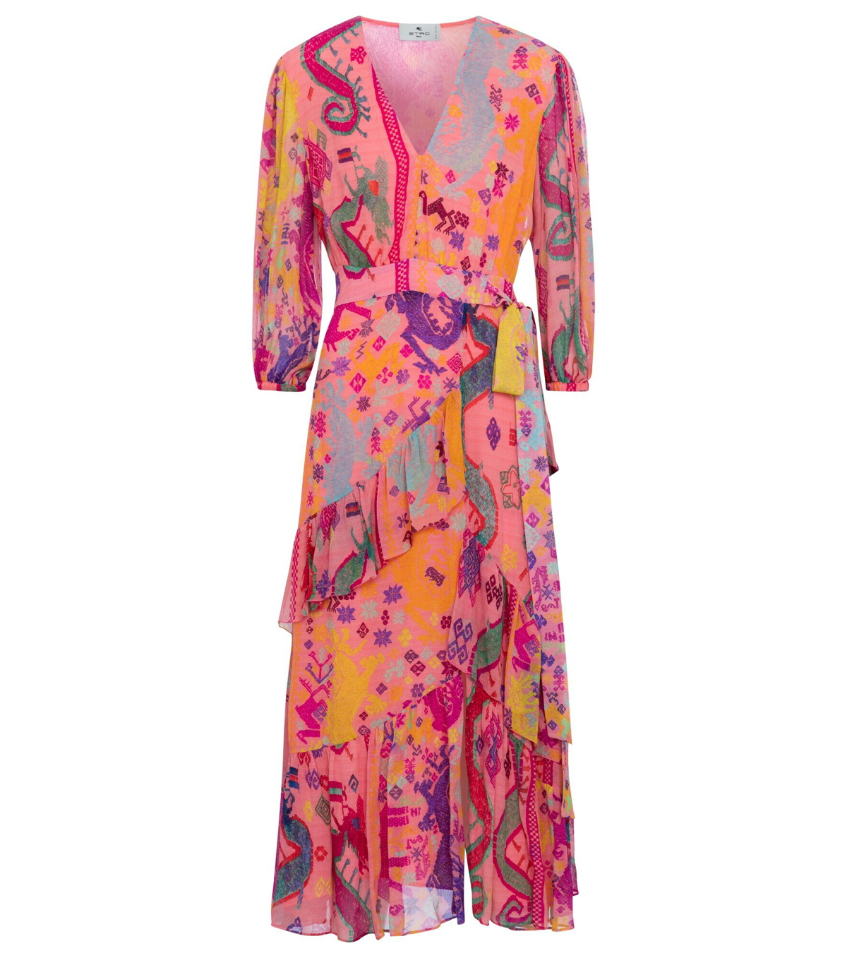 Etro - Printed silk midi dress Etro