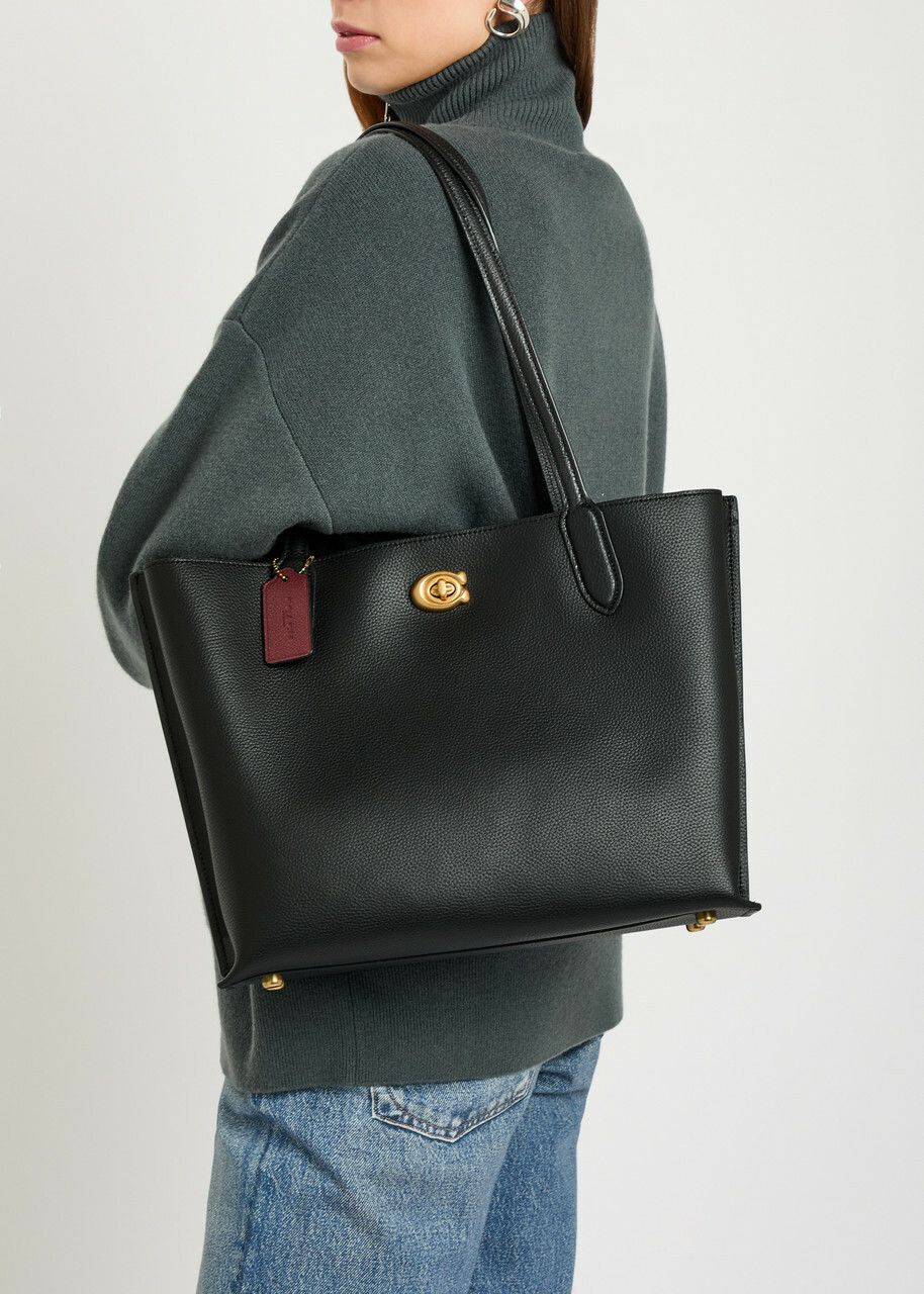Coach Willow Pebbled Leather Tote bag - Black - One Size