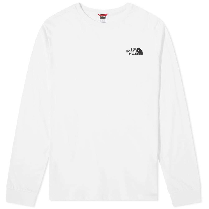 Photo: The North Face Men's Long Sleeve Simple Dome T-Shirt in White