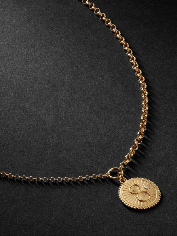 Photo: Foundrae - Karma 18-Karat Gold Diamond Necklace