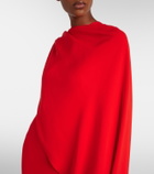 Balenciaga Open-back caped gown