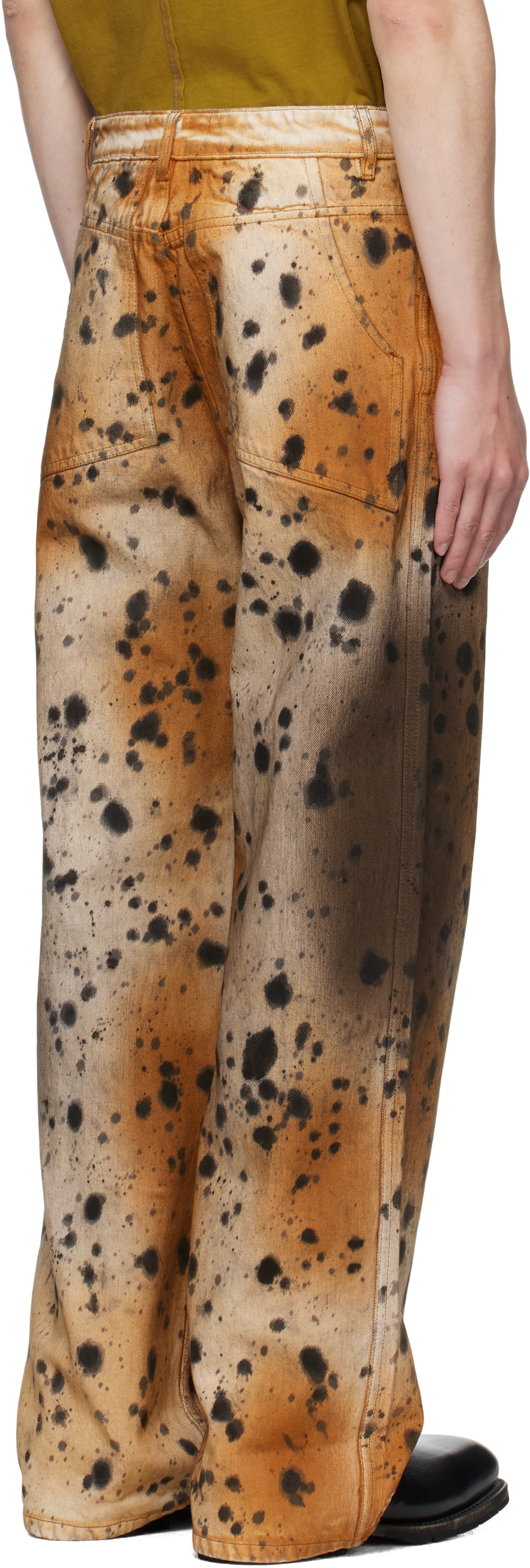 Eckhaus Latta Tan & Beige Wide Leg Jeans