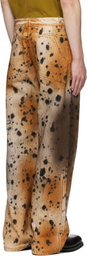 Eckhaus Latta Tan & Beige Wide Leg Jeans