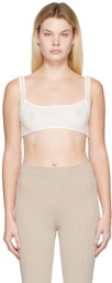 Jacquemus White Le Papier 'Le Bandeau Ascosu' Bra