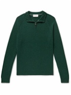 Derek Rose - Finley Half-Zip Cashmere Sweater - Green